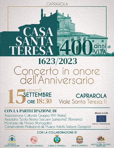 Concerto in occasione del 400_mo anniversario del convento Santa Teresa a Caprarola